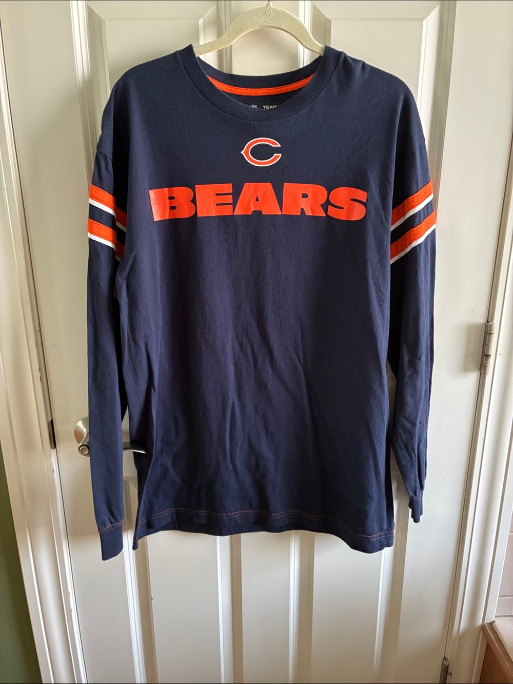 Team Apparel Navy Tee with Bright Orange BEARS Logo